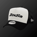2-tone Mesh Cap featuring cream front panel and breathable mesh back, adjustable size for comfort.