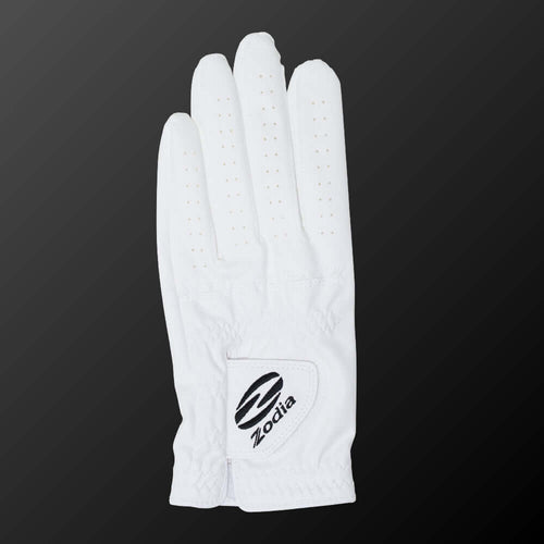 All-Weather Synthetic Leather Gloves displayed on a black background, showcasing breathability and fit features.