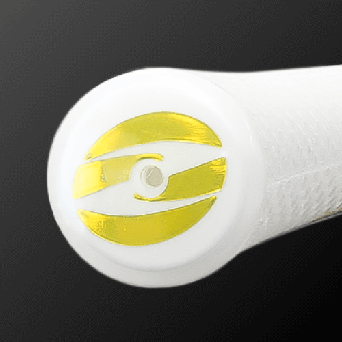 CADERO 2x2 PENTAGON UT type Zodia logo close-up showing white body color and gold logo design.