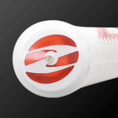 CADERO 2x2 PENTAGON UT type Zodia logo, showing the red and white handle design for improved grip and comfort.