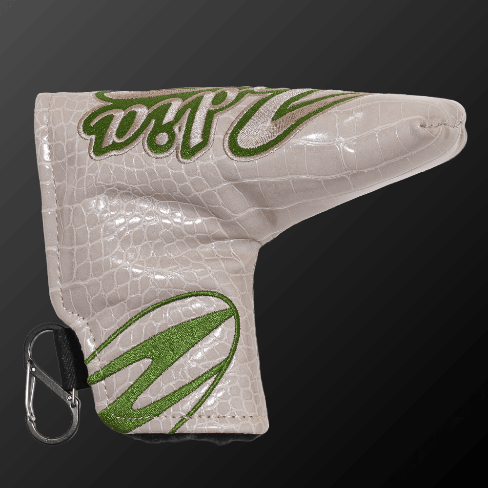 Caiman Pattern Putter Cover (Wide Type) designed to fit various putter head shapes securely.