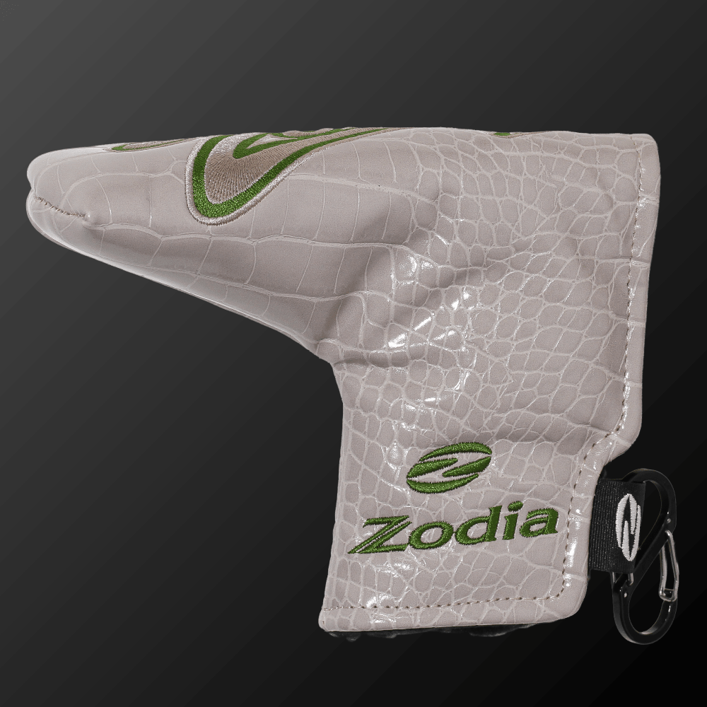 Caiman Pattern Putter Cover (Wide Type) securely protects your putter in style with Zodia's iconic design.