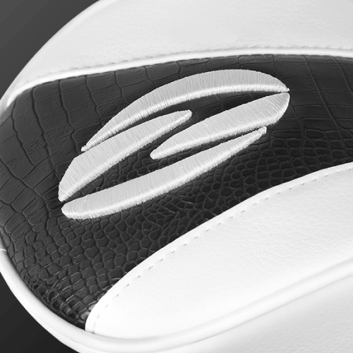 Close-up of Caiman Print Headcover showcasing Zodia's iconic caiman pattern and elegant logo detail.