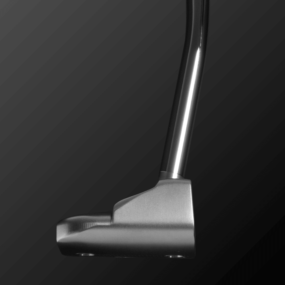 DALE MINI PUTTER BENT showcasing its deep, square shape and distinctive bent-neck design.