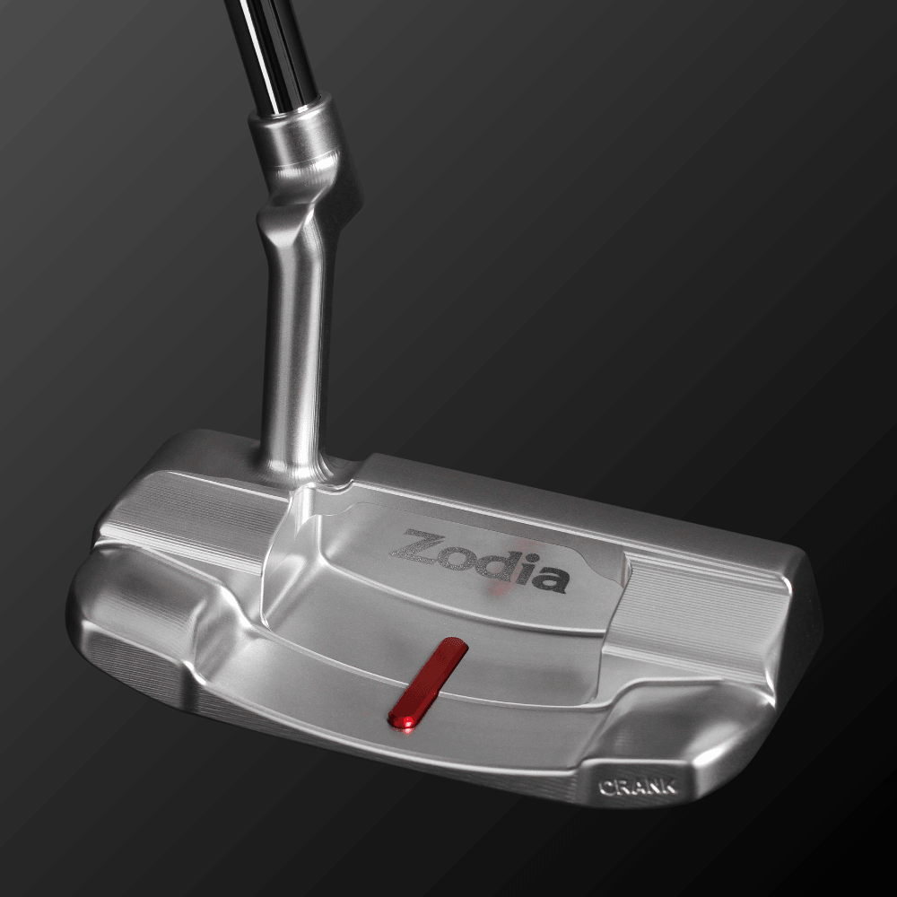 DALE MINI PUTTER CRANK with a distinctive deep square shape and crank neck design for improved stability.