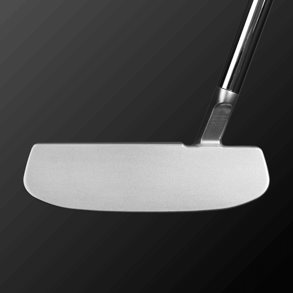 DALE MINI PUTTER SLANT showing its deep, square shape and slant-neck design for easy handling.
