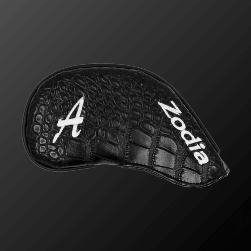Iron cover made of stain-resistant PU leather with velour lining, designed for irons and wedges, model ZDA006HC-IR24.