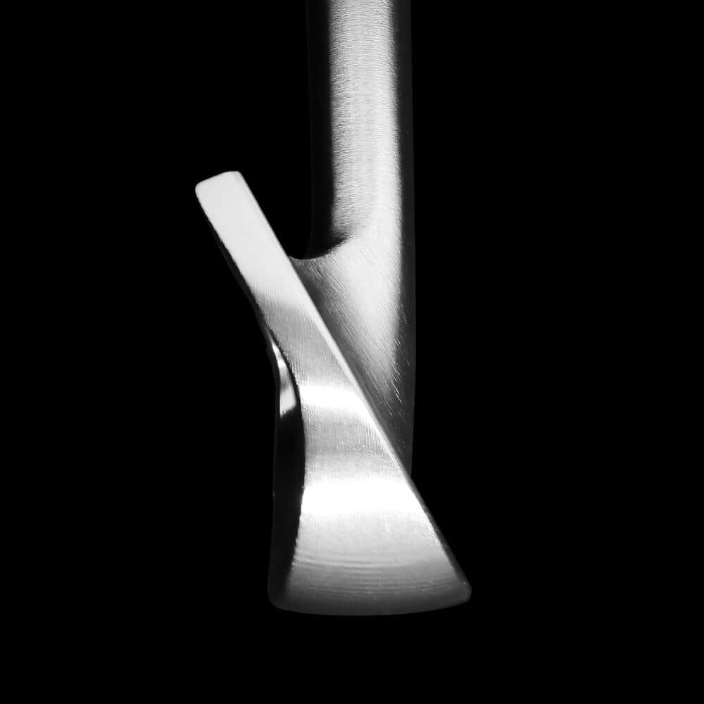 Close-up of the TRADITION CB golf club head showcasing its polished finish and CNC-milled design.