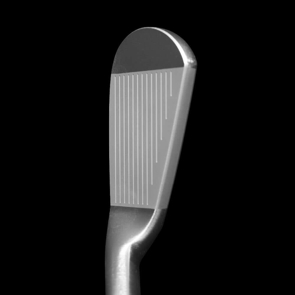 Close-up of the TRADITION CB golf club head showcasing precision CNC milling and refined finish.