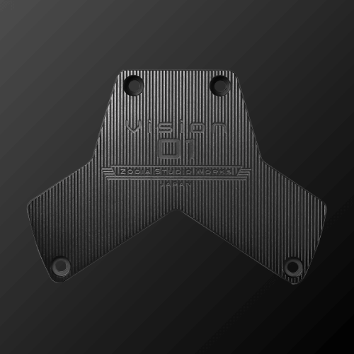 Vision 01 PUTTER black plate with distinctive hammerhead design for enhanced accuracy and stability.