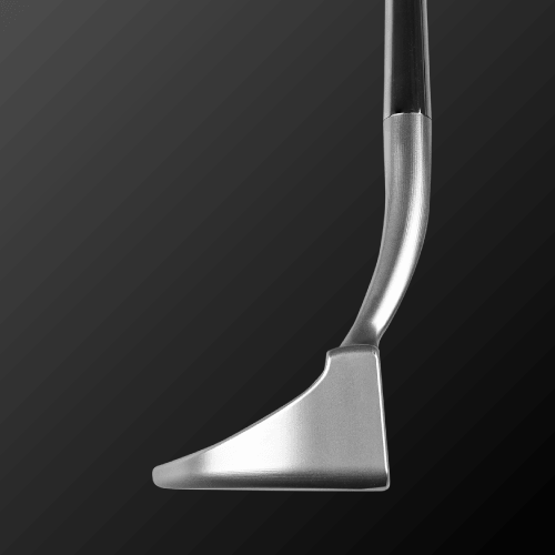 Side view of the WESTER DALE PUTEER, showcasing its modern L-shaped design and quality stainless steel construction.