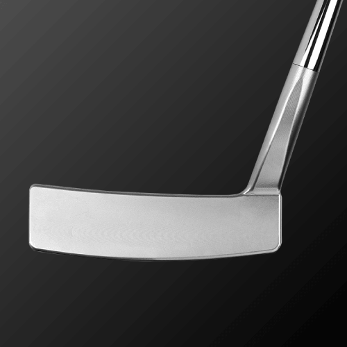 Close-up of the WESTER DALE PUTEER showcasing its sleek design and polished stainless steel finish.