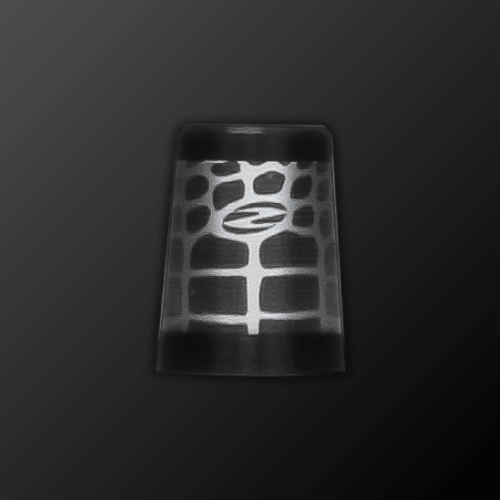 Zodia CAIMAN Ferrule in black with a stylish design, showcasing unique holographic detailing.