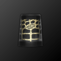 Zodia CAIMAN Ferrule in black with gold accents, showcasing a chic design and unique texture.