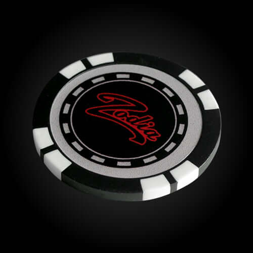Casino Chip Marker featuring the Zodia logo in a stylish casino chip design, 40mm in diameter.