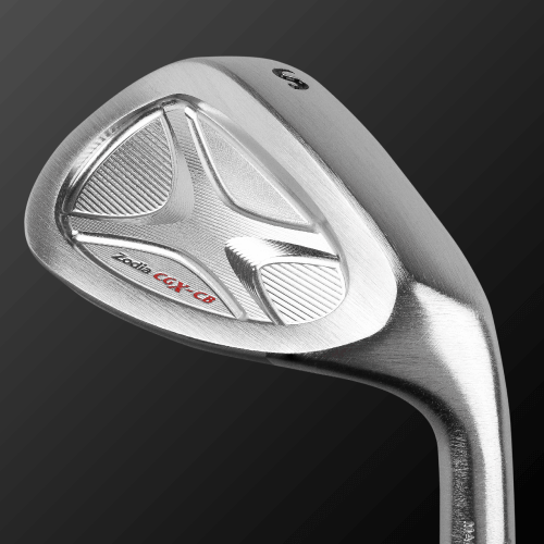 Close-up of the CGX-CB wedge showing the shiny S15C head design and precision grooves.