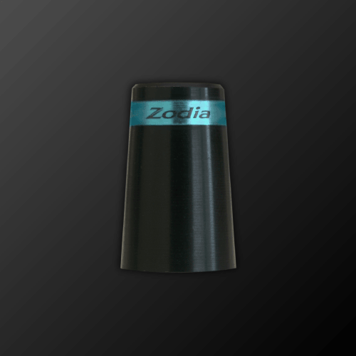 Zodia Color Ferrule in blue featuring a sleek black design and Zodia logo for a unique setup.