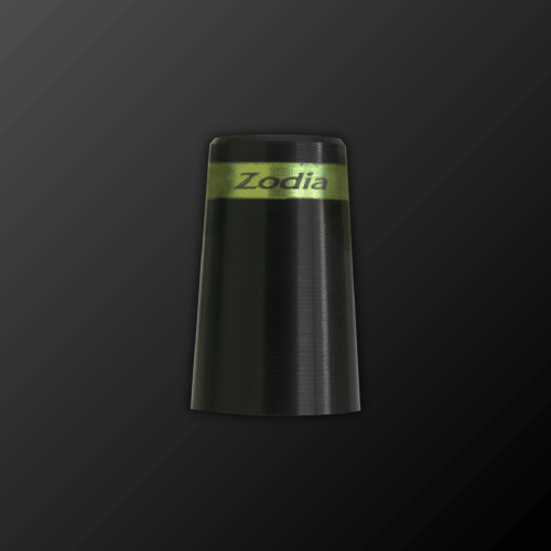Zodia Color Ferrule in green featuring a sleek black design with Zodia logo for a unique setup.