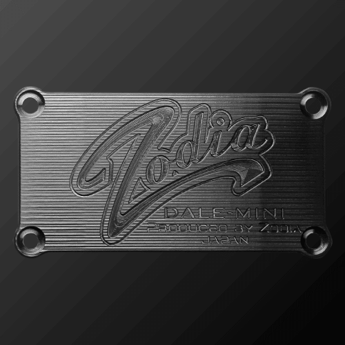 DALE MINI PUTTER CRANK branding plate by Zodia in SUS Black design.