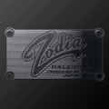 DALE MINI PUTTER CRANK black plate with engraved logo and design details, enhancing putting performance.