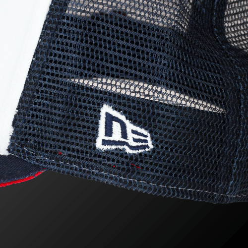 Zodia × NEW ERA 9FORTY Sequin Logo Cap showing detailed mesh and embroidered logo.
