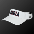 Zodia × NEW ERA Sun Visor in classic white with new logo, adjustable size and cotton material.