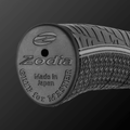 Zodia Original Caiman Pattern Putter Grip with black rubber finish, made in Japan, designed for optimal comfort and performance.