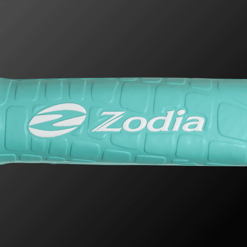 Image of Zodia Original Caiman Pattern Putter Grip in sky blue with textured rubber design.